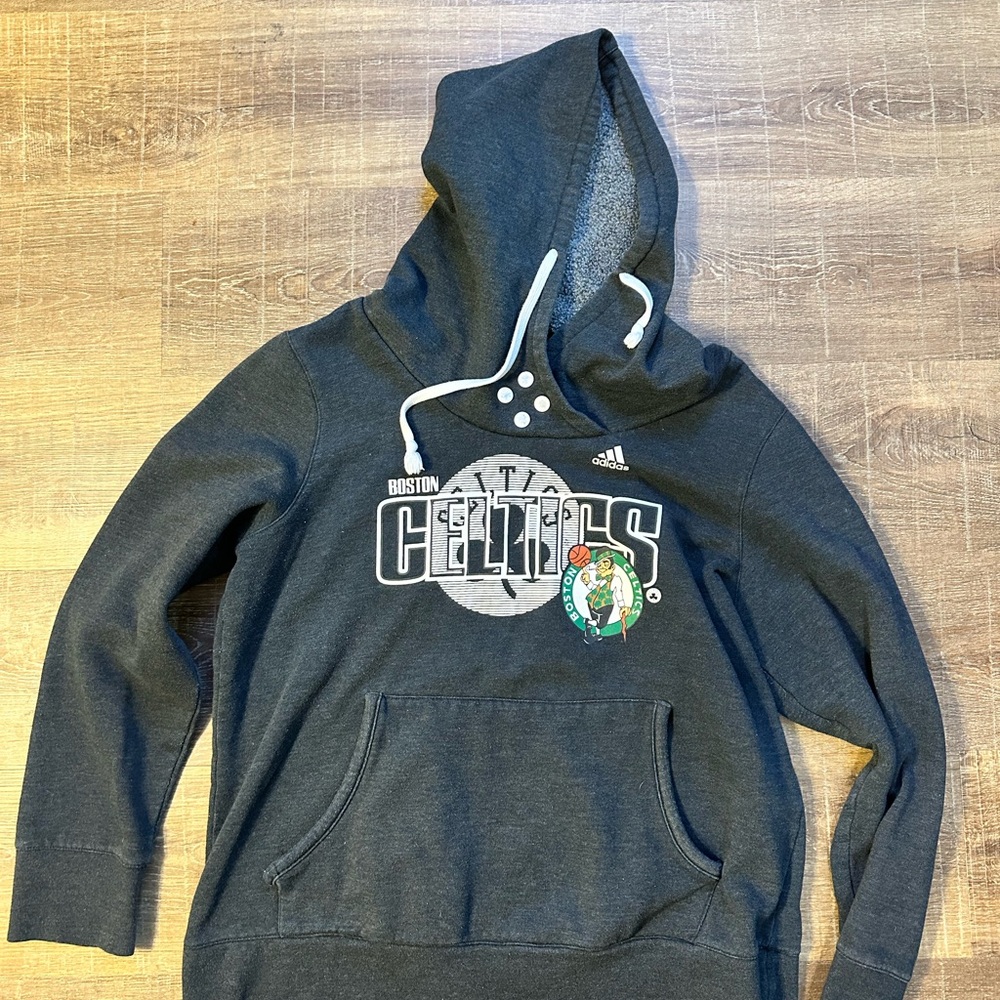 Adidas Boston Celtics Gray Hoodie